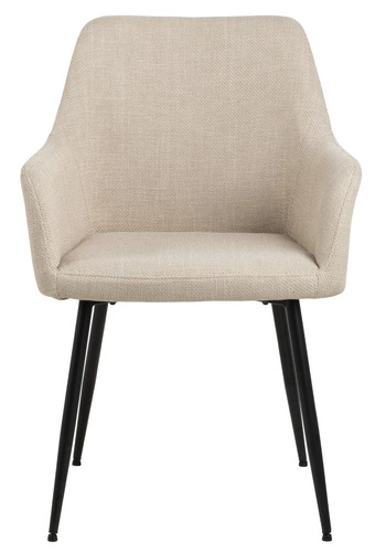 Krzesło Lizzy z podłokietnikami beżowe OUTLET