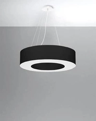 Żyrandol Saturno 70 czarny nowoczesny regulowany do salonu kuchni jadalni lub sypialni