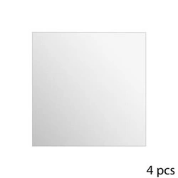 Zestaw 4 luster samoprzylepnych kwadratowe