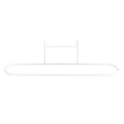 Nowoczesny biały wieszak na ręczniki kuchenne do zawieszenia na drzwi Intesi metalowy