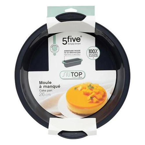 Forma do pieczenia okrągła 26cm           silikonowa szara