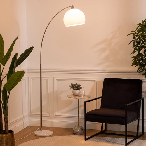 Lampa podłogowa Geda biała