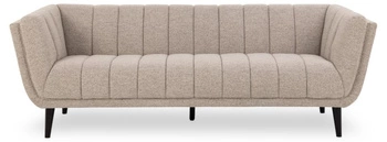 Sofa Tampa 3 osobowa beżowa bouclé nowoczesna do salonu na wysokich nogach Actona