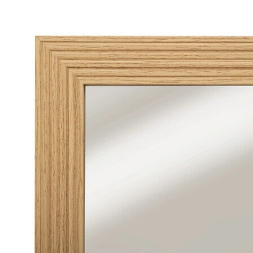 Lustro prostokątne Tasso naturalne do przedpokoju w drewnianej ramie wiszące 5five