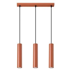 Lampa wisząca LAGOS 3L ochra czerwona