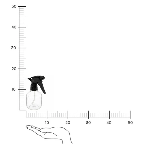 Rozpylacz z dozownikiem transparentny