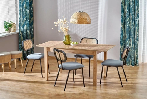 Stół rozkładany do jadalni Rocco Intesi nowoczesny prostokątny dąb craft 118-158 cm