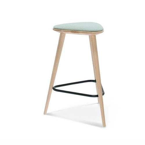 Hoker tapicerowany retro bez oparcia Finn Fameg 61 cm do kuchni i jadalni personalizowany