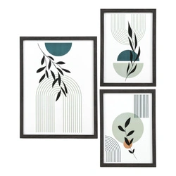 Aspen czarne ramki na zdjęcia zestaw 3 szt. nowoczesna dekoracja