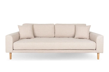 Sofa Lido 3 piaskowa/ nogi naturalne