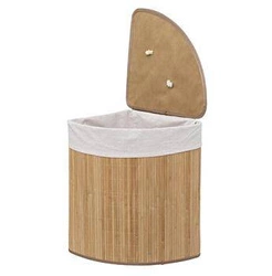 Bambusowy kosz na pranie 48L 5five Simply Smart do łazienki z workiem i uchwytami