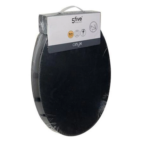 Deska sedesowa Onyx czarna wolnoopadająca z duroplastu do toalety nowoczesna