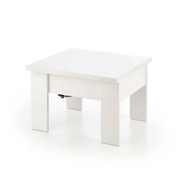 Stół rozkładany Begrad biały do jadalni i kuchni, nowoczesny z regulacją wysokości