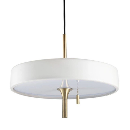 Lampa wisząca ARTDECO biało - złota 35 cm Outlet