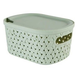 Kosz do przechowywania Tressy 2,3 l miętowy polipropylenowy do łazienki 5five