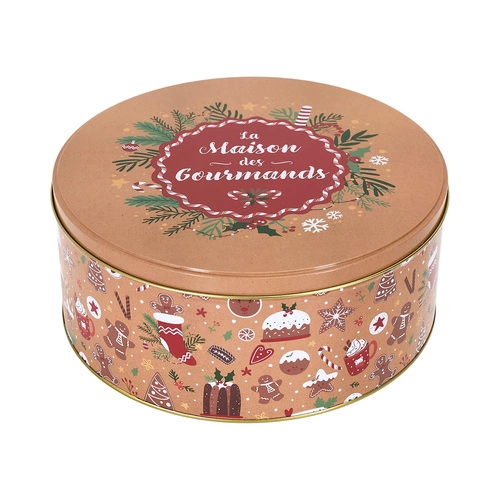 Zestaw metalowych świątecznych pudełek dekoracyjnych Intesi do kuchni i salonu