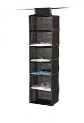 Organizer do szafy z przegrodami wiszący szary