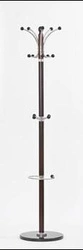 Wieszak stojący do przedpokoju Capricorne wenge drewniany nowoczesny Intesi 185 cm