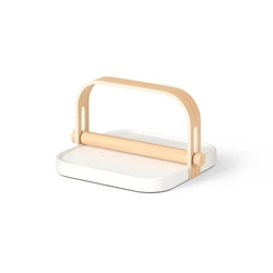 Uchwyt na serwetki Bellwood biały/ naturalny