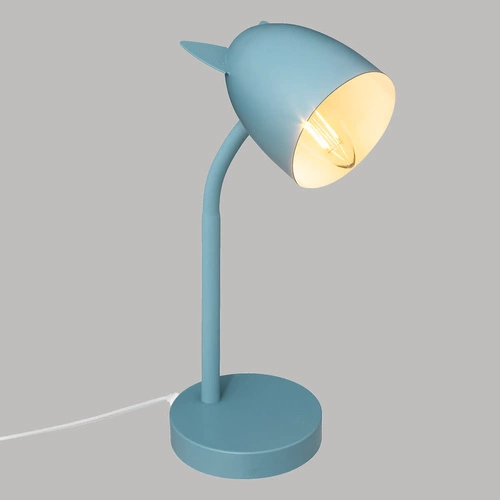 Lampka nocna LED Ears niebieska do pokoju dziecka nowoczesna regulowana Atmosphera 31 cm