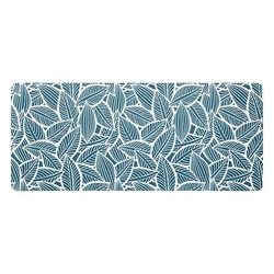 5five simply smart mata diatomitowa antypoślizgowa 50x120 cm liście zielone do łazienki