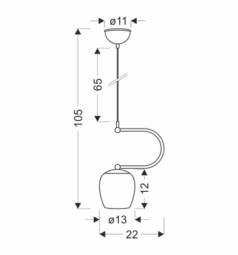 Lampa wisząca Serano patynowy 1x60W E27 klosz biały