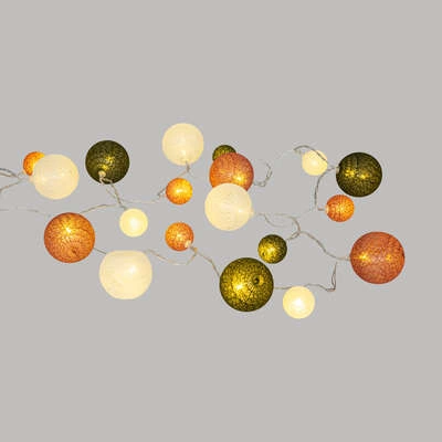 Girlanda Cotton balls kolorowe 20 lampek