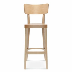 Hoker drewniany z oparciem Solid FAMEG do kuchni i jadalni personalizowany nowoczesny 75 cm