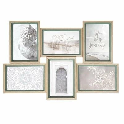 Ramka na 6 zdjęć Moly zielona