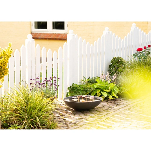 Miska Fleuriste - Misa na kwiaty wodne ciemnoszara