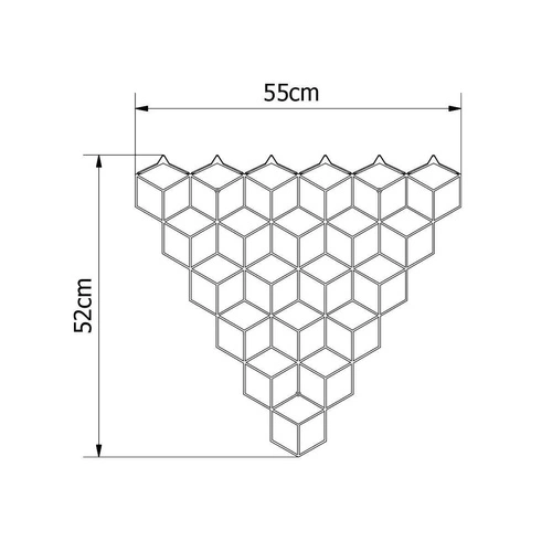 Wieszak ścienny nowoczesny Stiga M Gold złoty metalowy do przedpokoju i garderoby