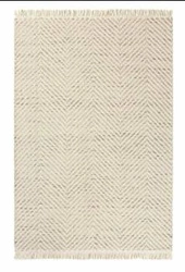 Dywan do salonu wełniany Twill beżowy 160x230 cm CARPETS & MORE skandynawski łatwoczyszczący