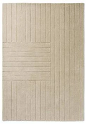 Dywan wełniany do salonu Decor Dune Oyster 200x280 beżowy nowoczesny ręcznie tkany