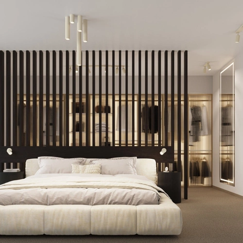 Plafon sufitowy KARBON 20 beżowy nowoczesny aluminiowy do salonu i sypialni SOLLUX