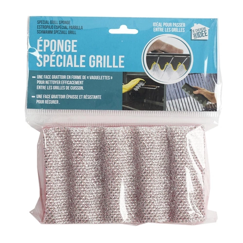 Gąbka do czyszczenia rusztu szara