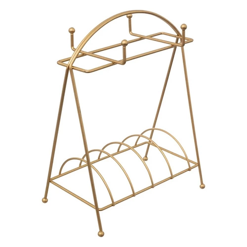 Zestaw 4 filiżanki na złotym stojaku