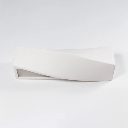 Kinkiet ścienny Sigma biały nowoczesny ceramiczny Sollux Lighting do salonu i sypialni 42 cm