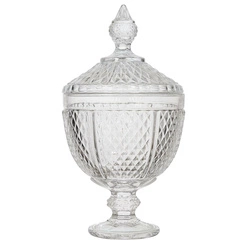 Szklana bomboniera Diamond 31cm