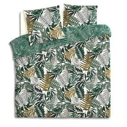 Komplet pościeli bawełnianej Tropik 260x240 Atmosphera do sypialni, wzór liście, Oeko-Tex