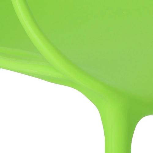 Krzesło Lexi zielone inspirowane Master chair do jadalni nowoczesne z tworzywa sztaplowane