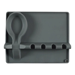 Uchwyt na przybory kuchenne silikonowy szary