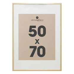 Złota ramka na zdjęcia 50x70 Manu Atmosphera nowoczesna wisząca na ścianę