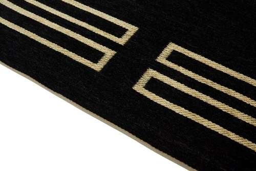 Dywan do salonu Royal Black 200x300 nowoczesny glamour art deco czarny łatwoczyszczący