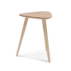 Taboret drewniany Finn FAMEG personalizowany, nowoczesny stołek do kuchni i przedpokoju