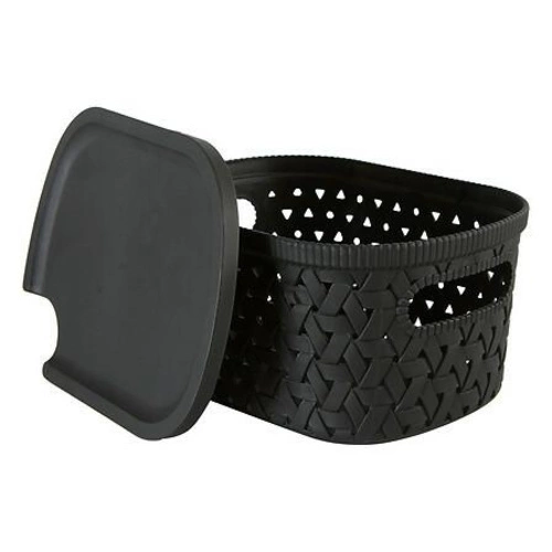 Kosz do przechowywania Tressy 2,3 l zielony polipropylenowy do łazienki i garderoby 5five