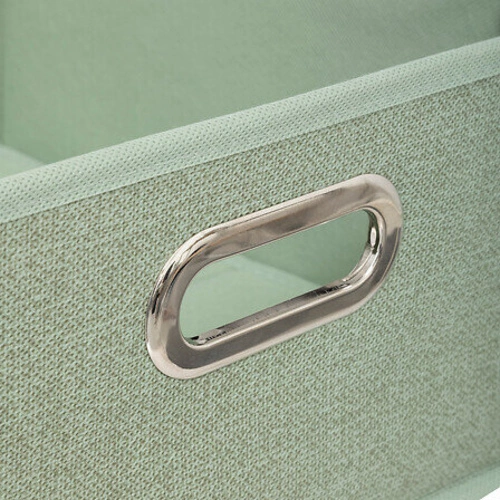 Składane pudełko materiałowe do regału 31x15 cm pistacjowe 5five simply smart