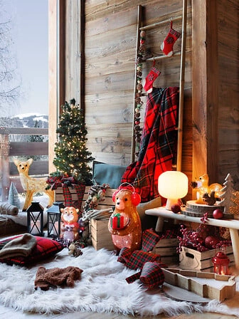 Klasyczna narzuta na łóżko w czerwoną kratę Brody 180x230 cm Atmosphera