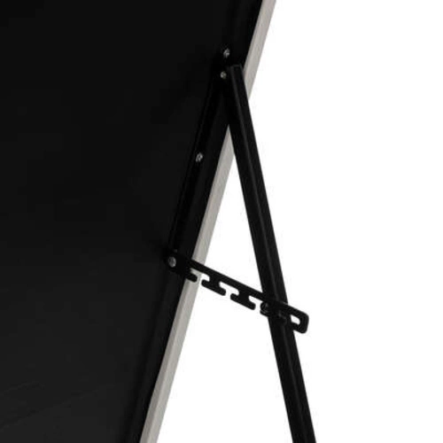 Lustro stojące prostokątne 125 cm czarne nowoczesne do przedpokoju 5five