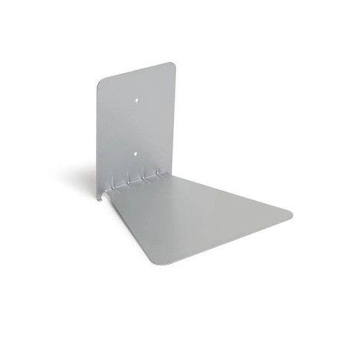 Zestaw 3 nowoczesnych metalowych półek na książki CONCEAL Umbra szare wiszące do salonu