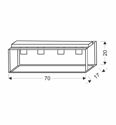 Lampa sufitowa Retro czarny 4x40W E27 klosz czarny
